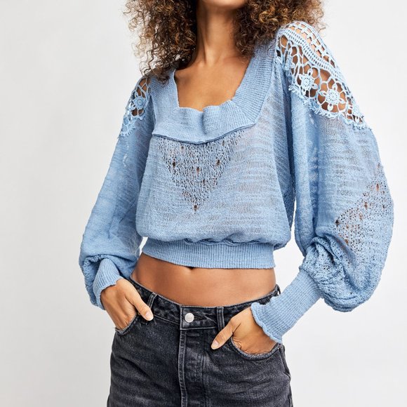 NWT Free People Before You Go Pullover / Rain - Picture 2 of 6